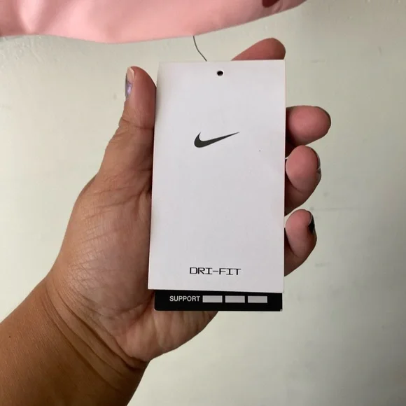 NWT•Nike Women's Training Athletic Sports Bra Pink AJ0340-630 Size M - Picture 5 of 6